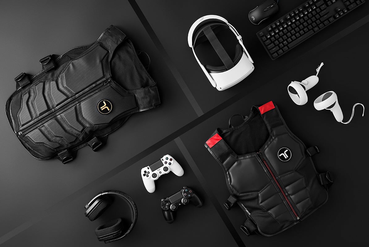 The bHaptics TactSuit X40, TactSuit X16 and associated VR products