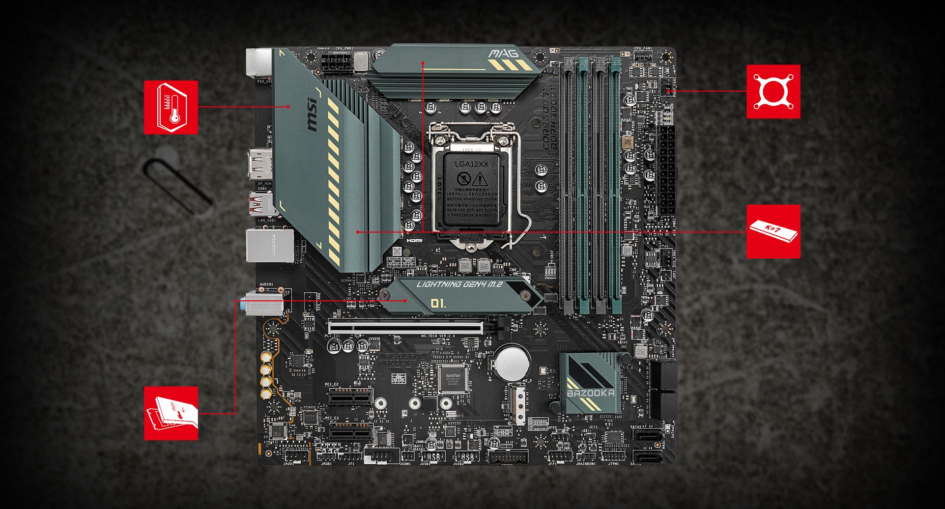 MSI MAG B560M BAZOOKA THERMAL overview