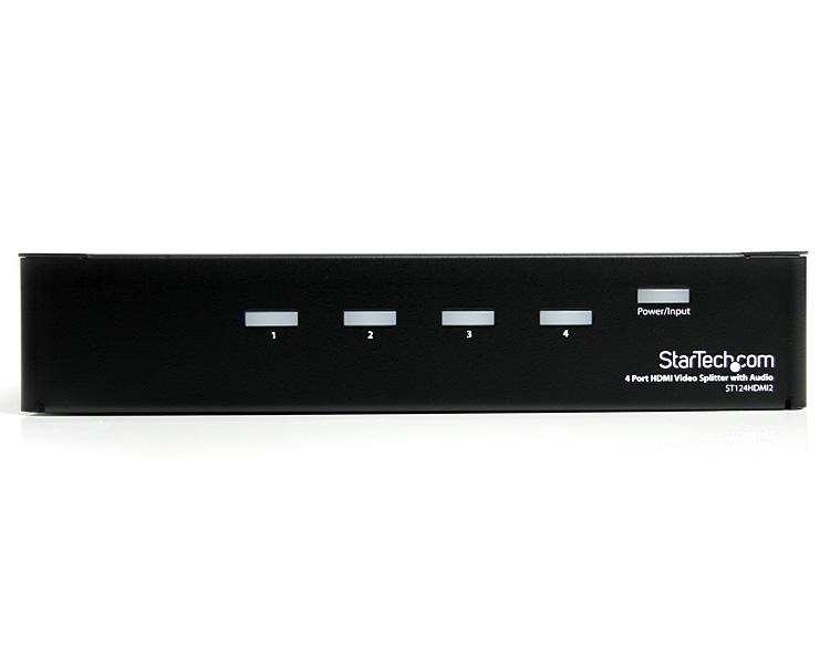 Startech.com Splitter StarTech.com 4 Port HDMI 1.3 Video Splitter with Audio (Black) - CCL ...