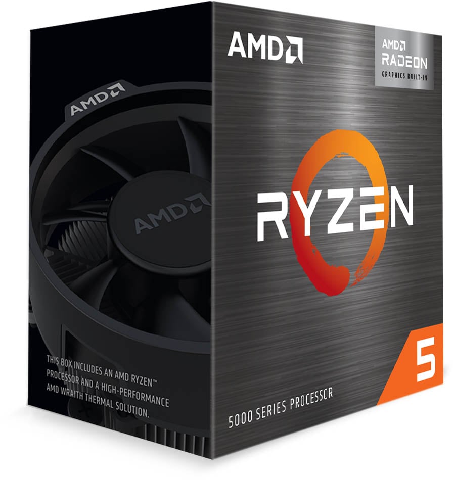 CPU RYZEN5 5600G BOX AMD Ryzen 5 5600G Hexa Core Processor, 6-cores, 12-threads, 3.9GHz