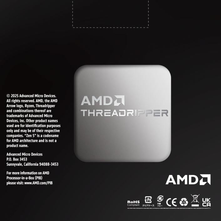 AMD Ryzen Threadripper 9970X 32-core Socket sTR5 Workstation