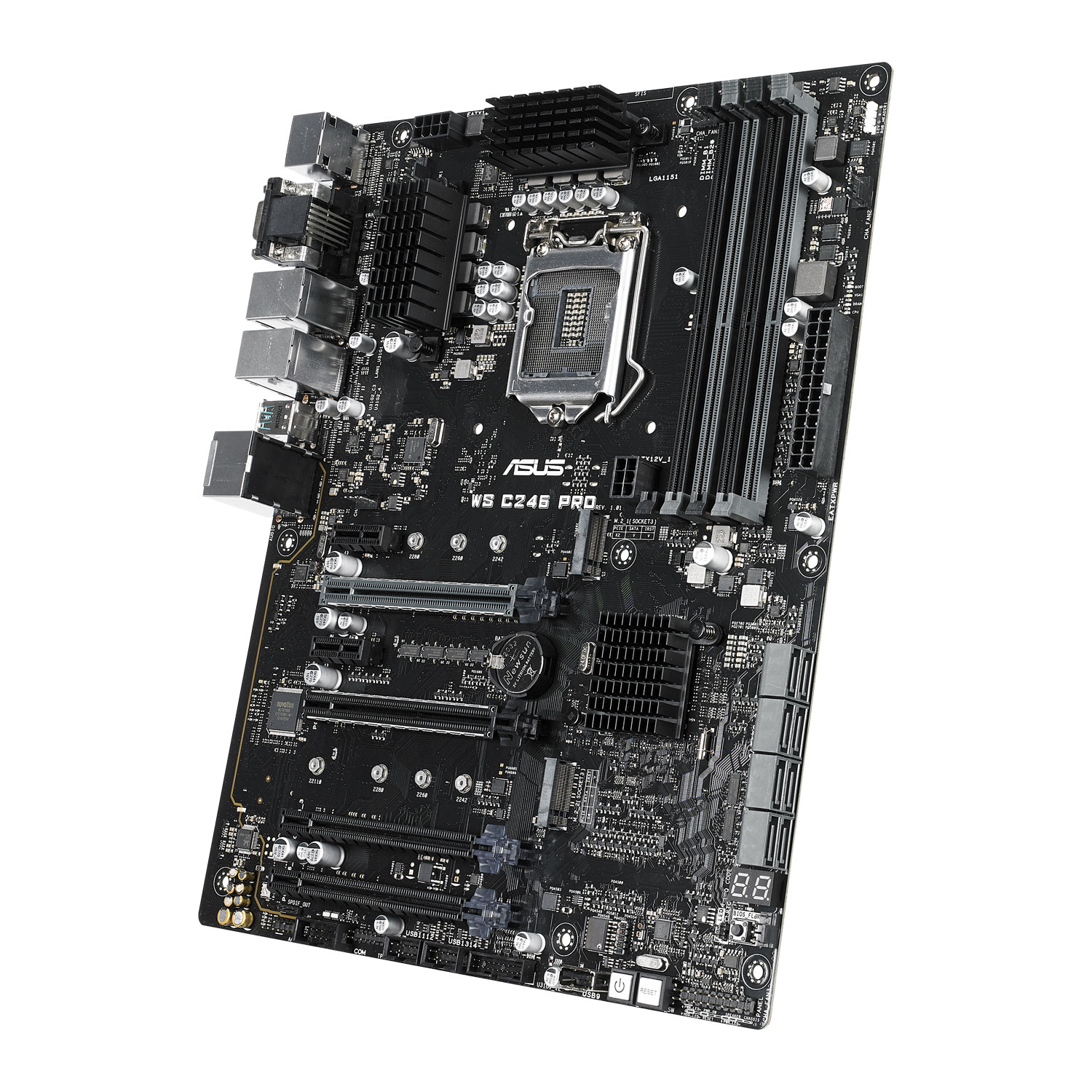 ASUS WS C246 PRO Intel Socket 1151 C246 Chipset ATX Workstation ...