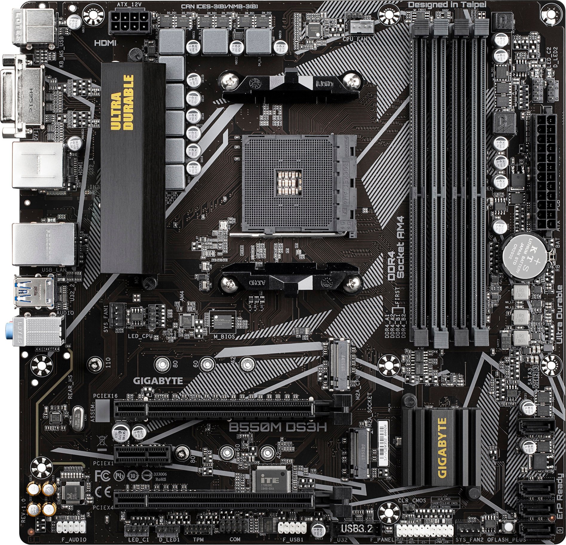 Gigabyte B550M DS3H AMD Socket AM4 B550 Chipset MicroATX