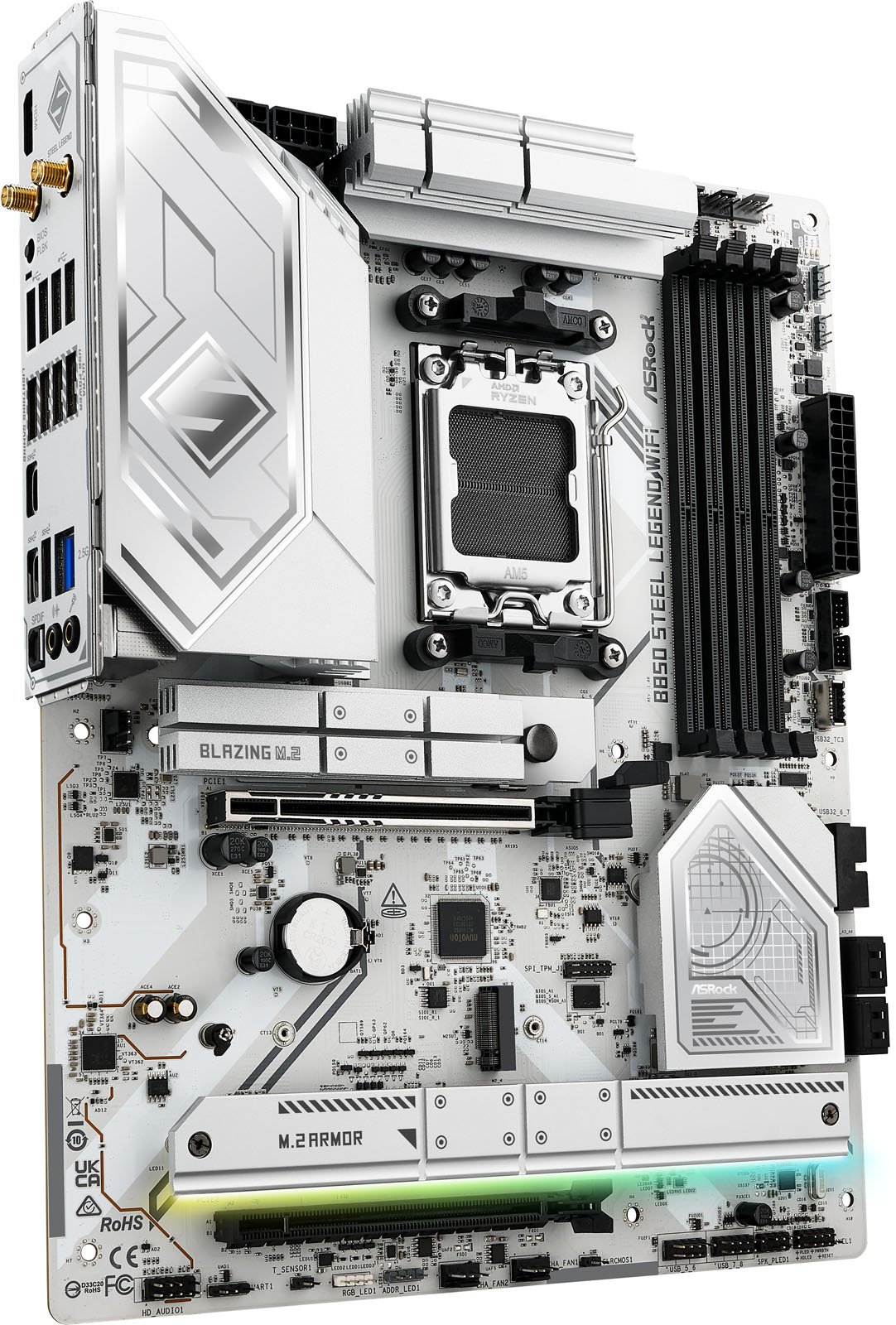 ASRock B850 Steel Legend WiFi AMD Socket AM5 ATX Motherboard - CCL