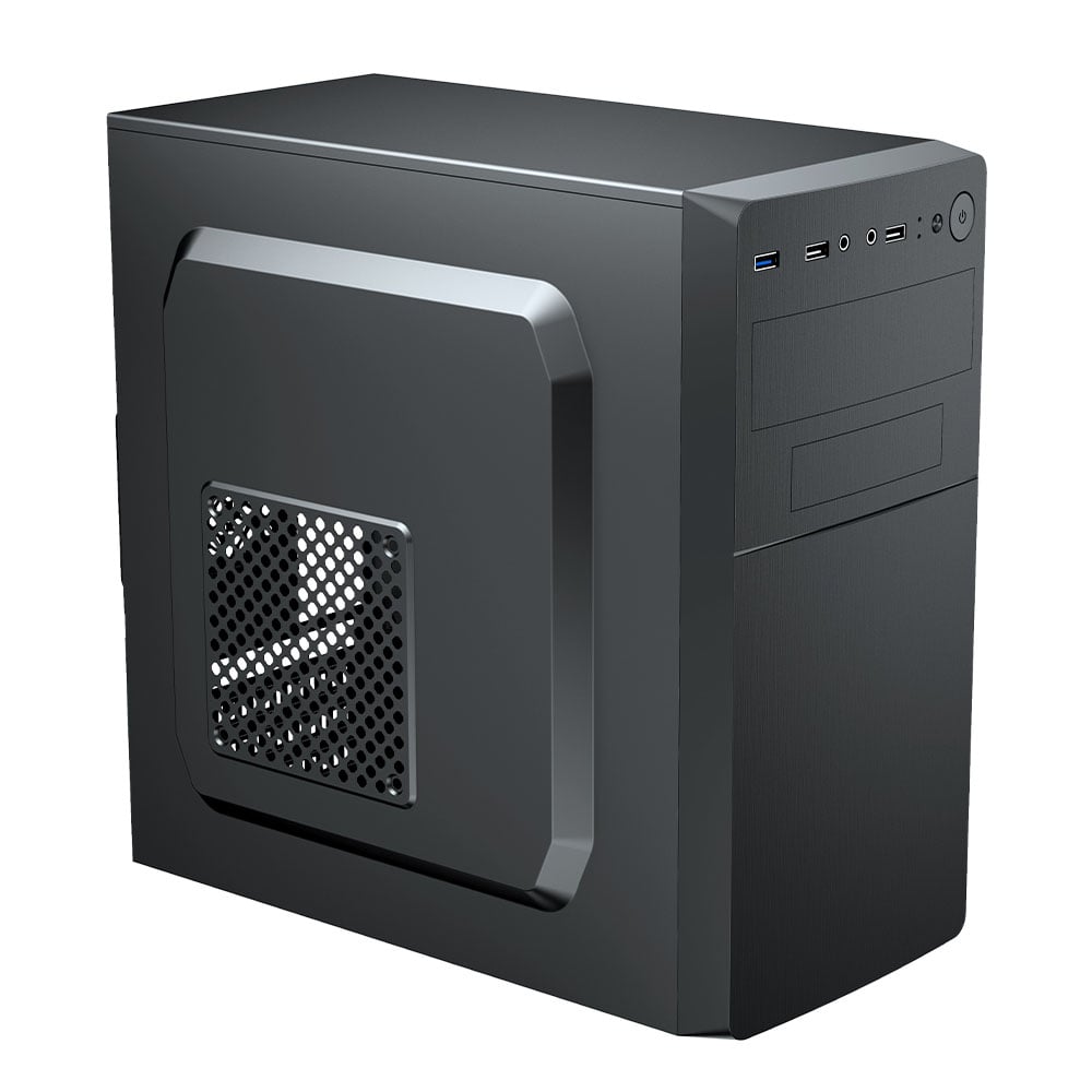 Vida Business Black mATX Office Case - CCL Computers