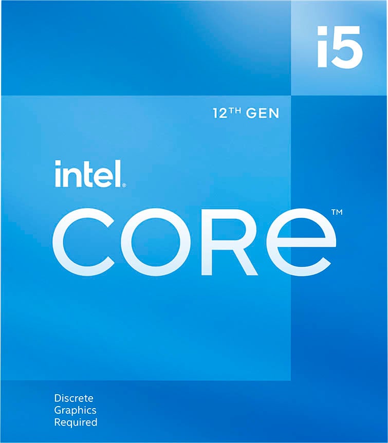 Intel Core i5-12400F Desktop Processor, 2.5GHz Base, 4.4GHz Turbo
