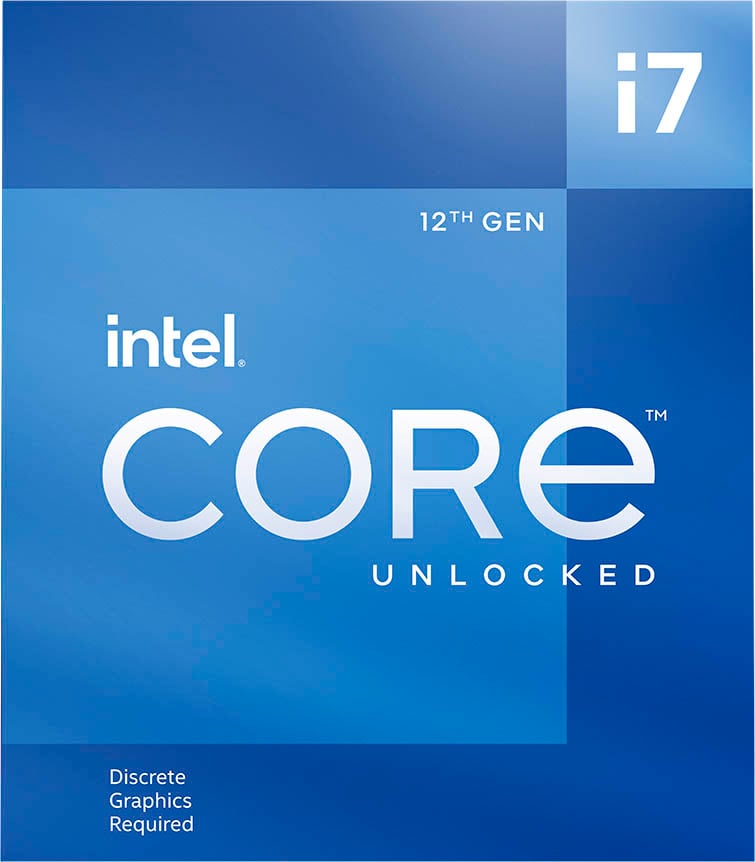 Intel Core i7-12700KF Unlocked Desktop Processor, 3.6GHz Base, 5.0