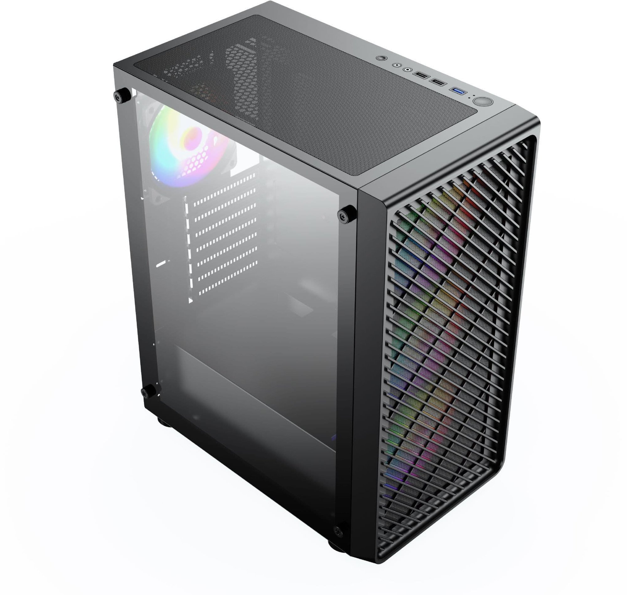 AVP X1 Mesh RGB Mid Tower Case in Black - CCL Computers