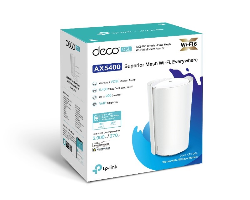 Deco 73 Router TP-Link Deco X73-DSL AX5400 VDSL Whole Home Mesh Wi-Fi 6 Router - CCL ...