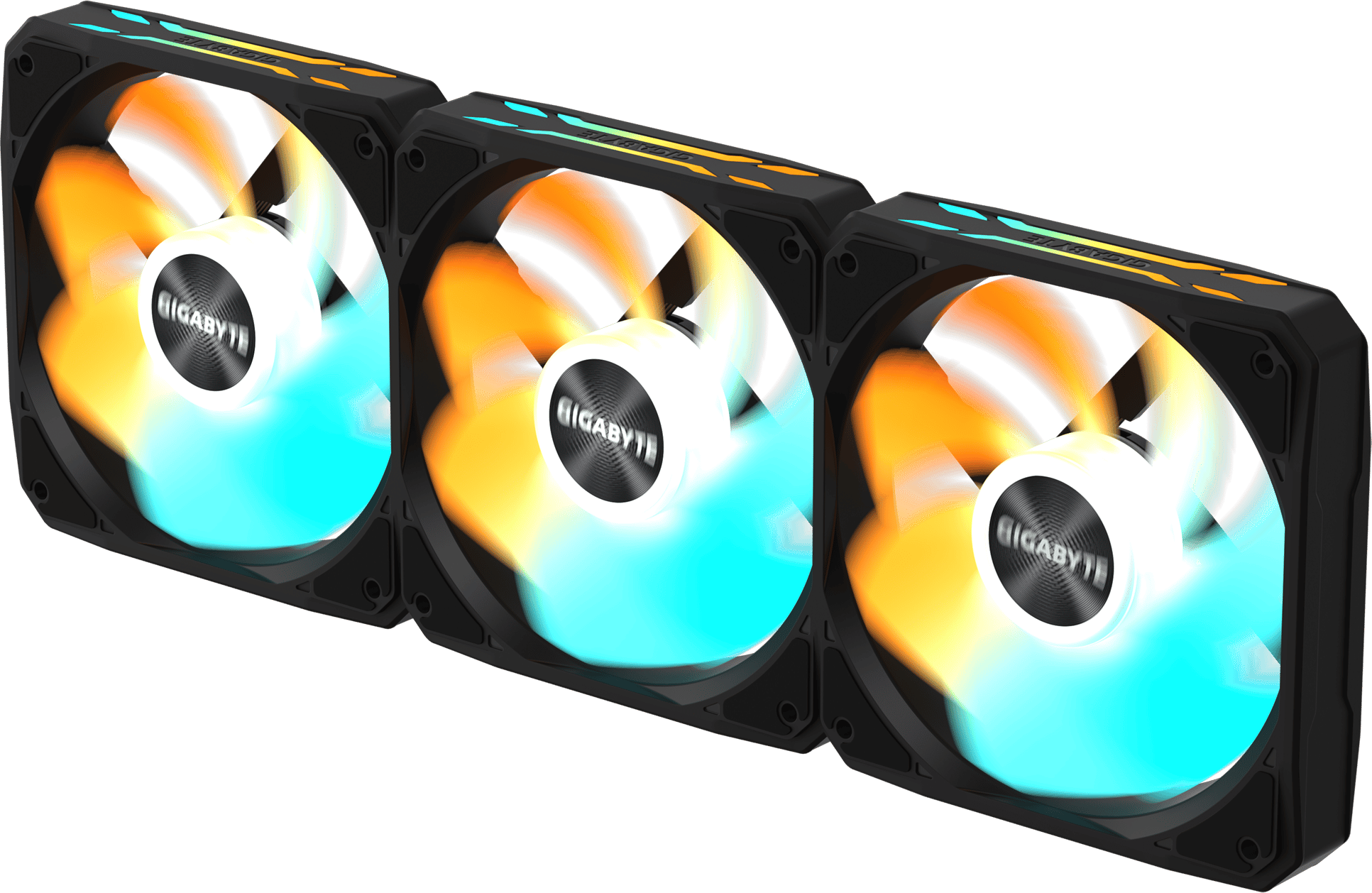 Gigabyte EZ CHAIN RVS FAN 120 Triple Pack 120mm Reverse Case Fans in ...