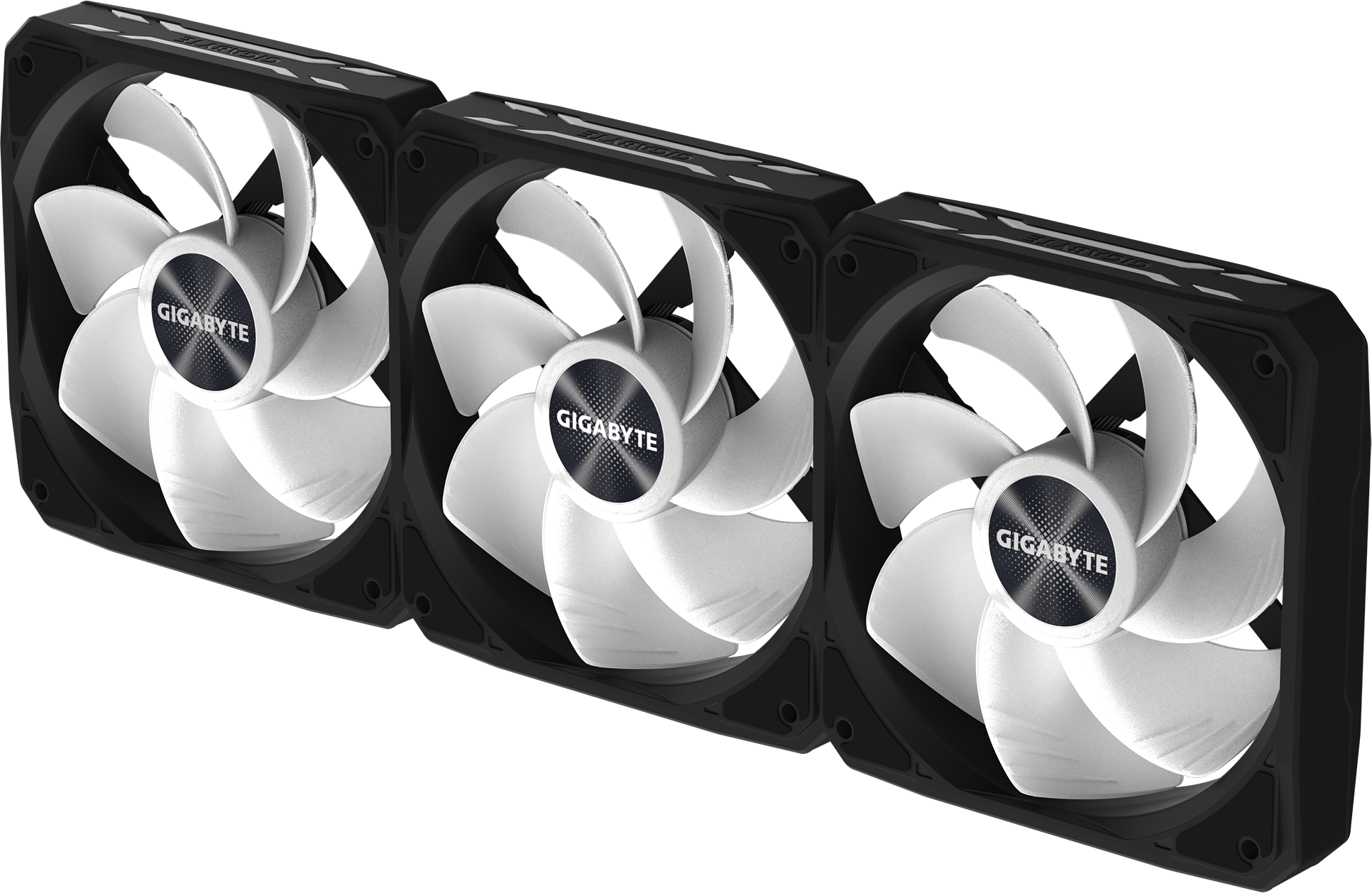 Gigabyte EZ CHAIN RVS FAN 120 Triple Pack 120mm Reverse Case Fans in ...