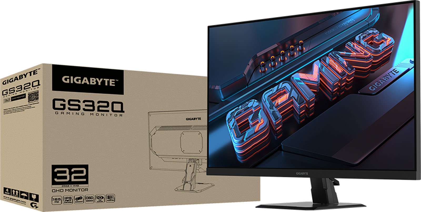 Gigabyte GS32Q 32 inch QHD 165Hz IPS Gaming Monitor - CCL Computers Gigabyte GS32Q 32 inch QHD 165Hz IPS Gaming Monitor - CCL Computers