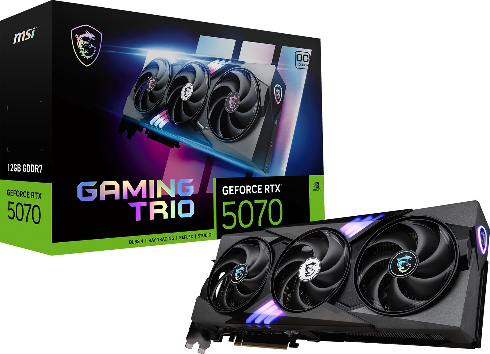 <新品未使用品>GeForce RTX 5070 GAMING TRIO OC MSI GeForce RTX 5070 GAMING TRIO 12GB OC Graphics Card - CCL Computers