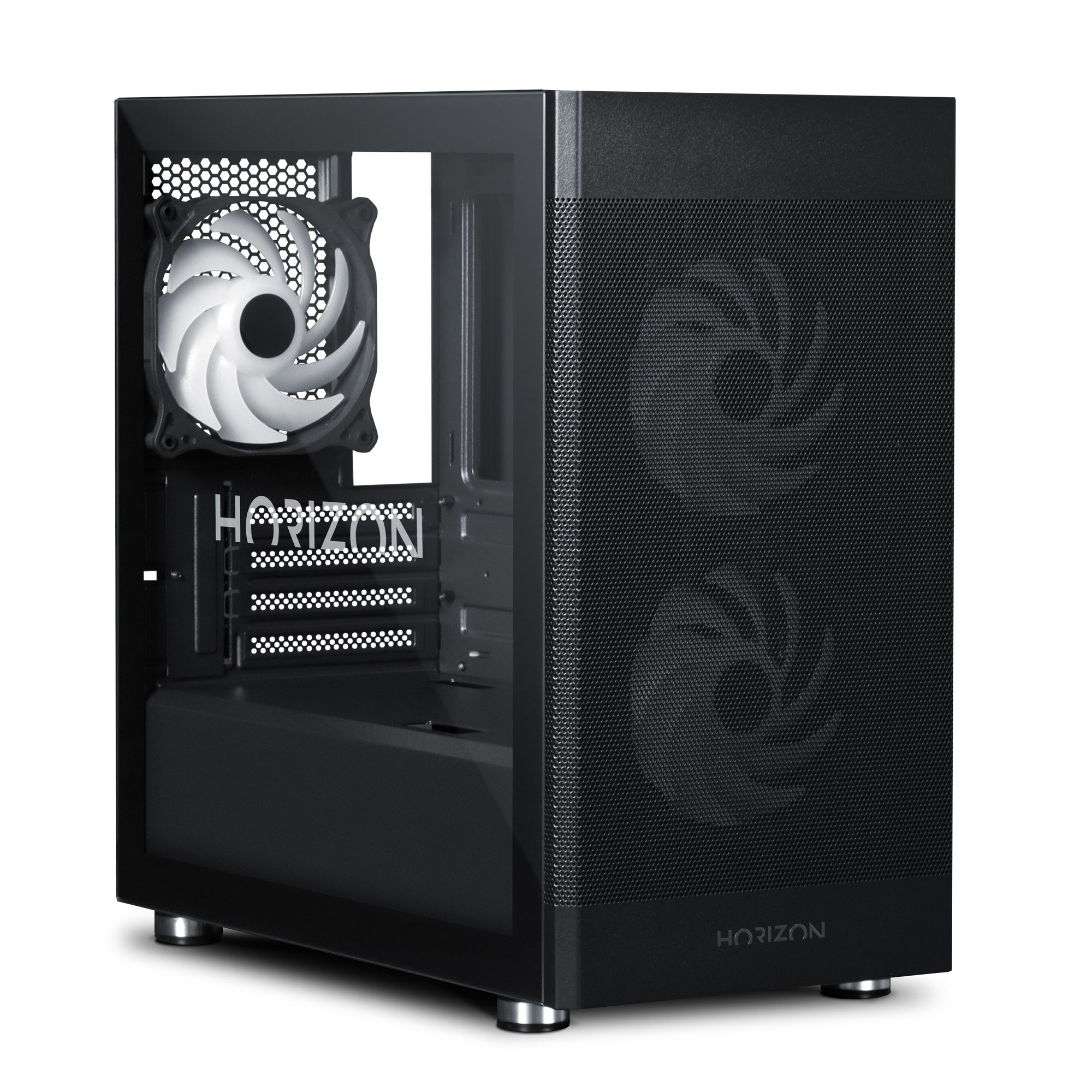 Horizon Skyline Mid Tower Gaming Case in Black - CCL Computers
