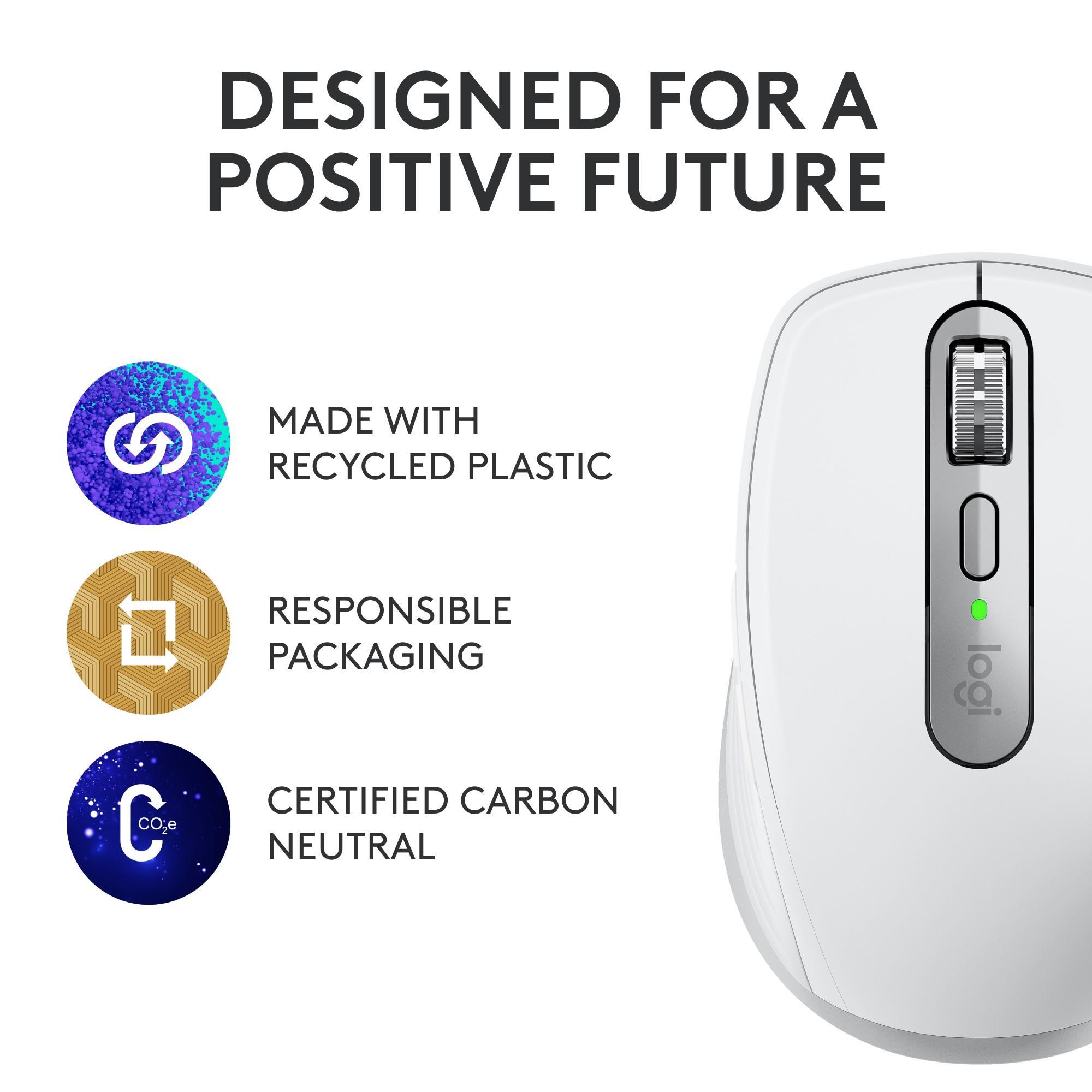 Logitech MX Anywhere 3S Compact Wireless Performance Mouse - Pale Grey ...