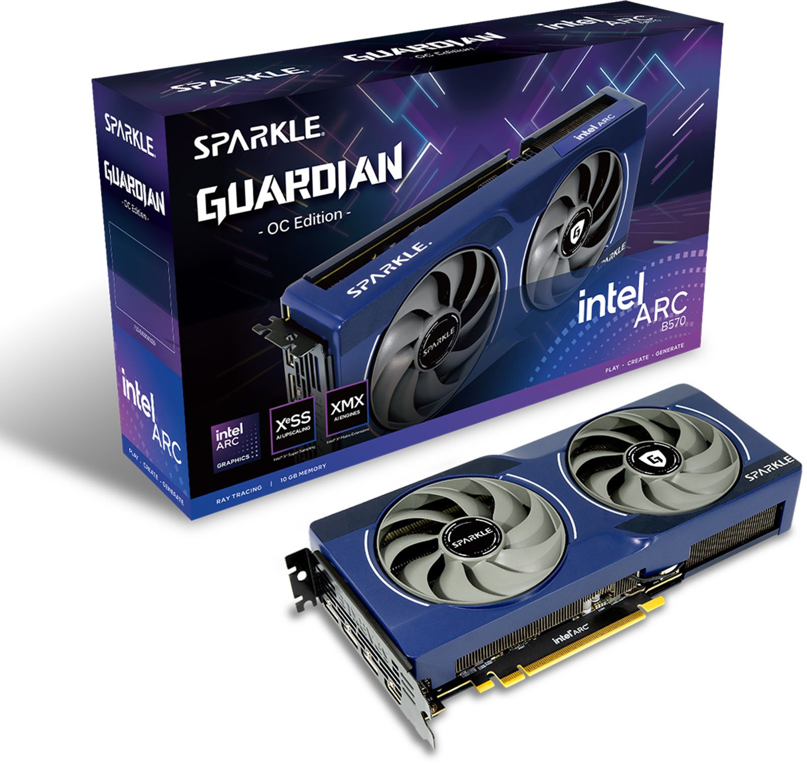 Intel ARC B570 10GB 新品未開封 SPARKLE Intel Arc B570 GUARDIAN 10GB OC Graphics Card - CCL Computers