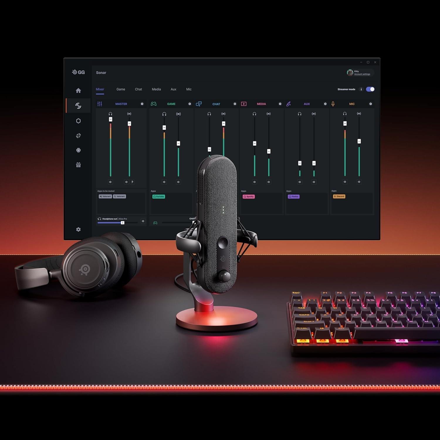 SteelSeries Alias USB Mic for PC - CCL Computers