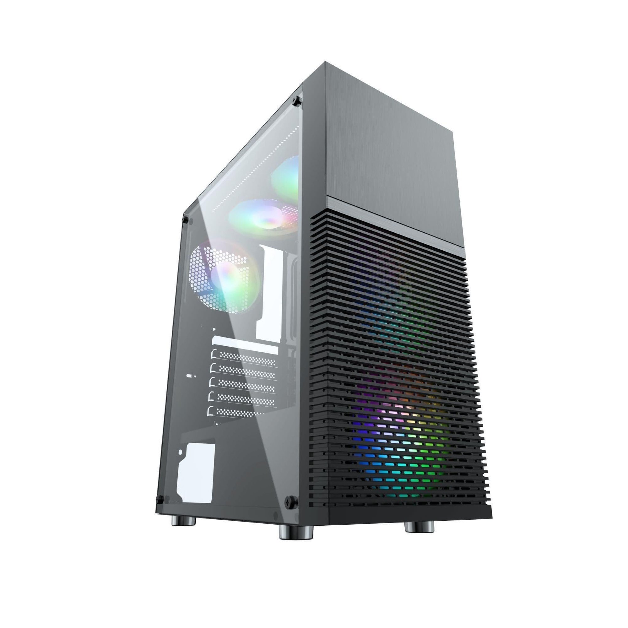 AVP X7 Mesh RGB Tempered Glass Mid Tower Case - CCL Computers