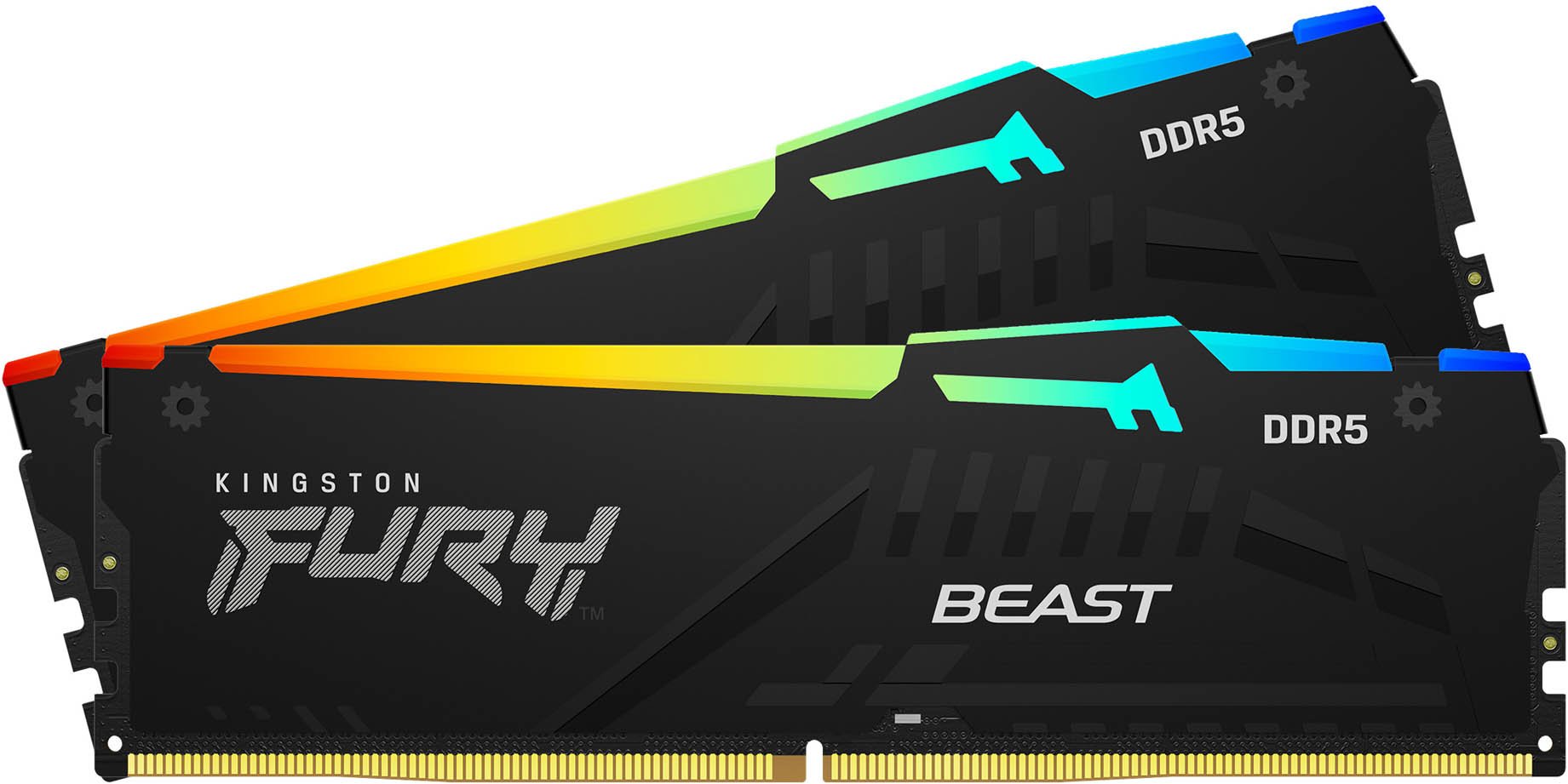 Kingston FURY Beast RGB 16GB DDR5 Dual Channel Desktop Memory DIMM