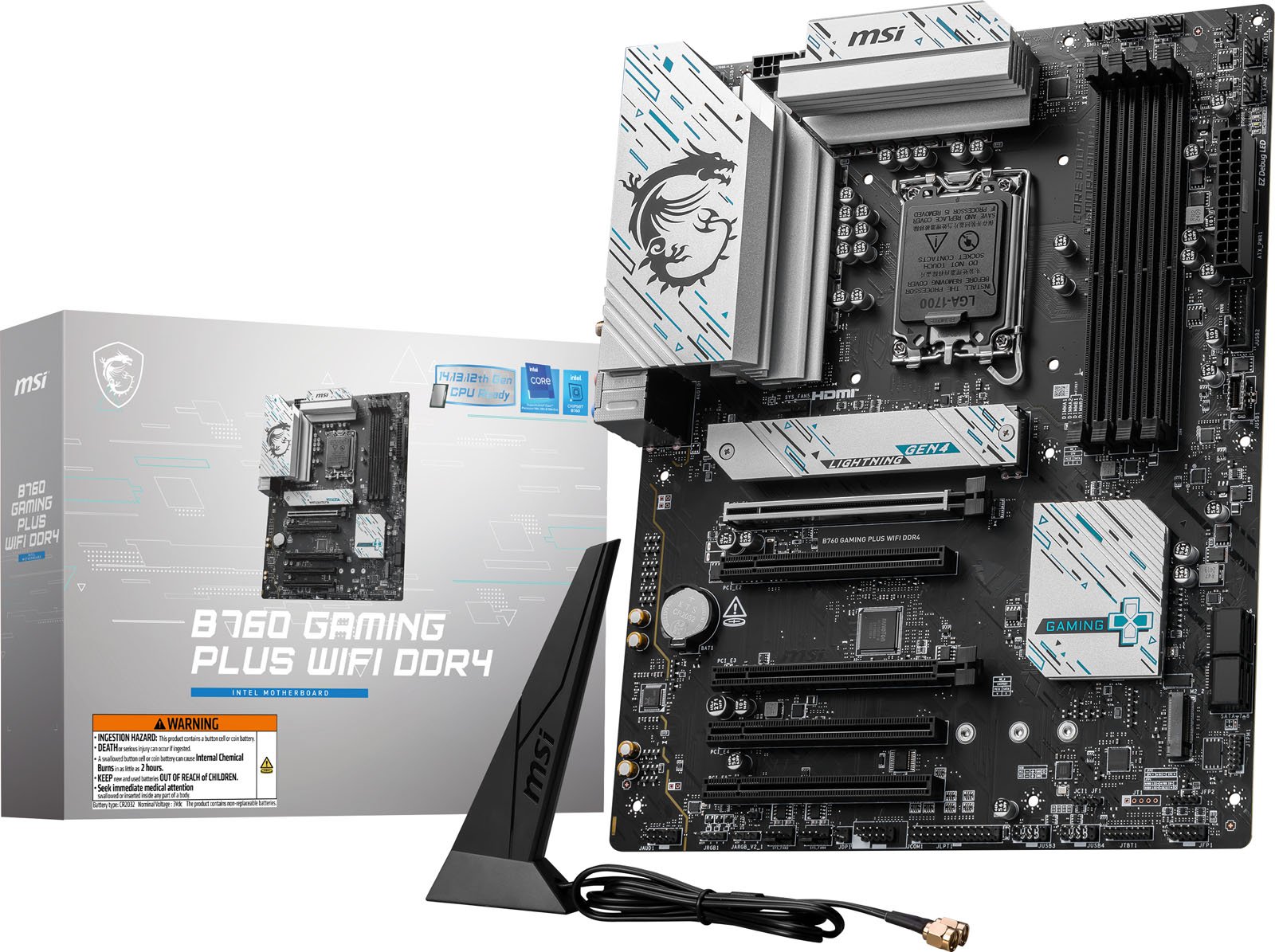 MSI B760 GAMING PLUS WIFI DDR4 ATX Motherboard - CCL Computers