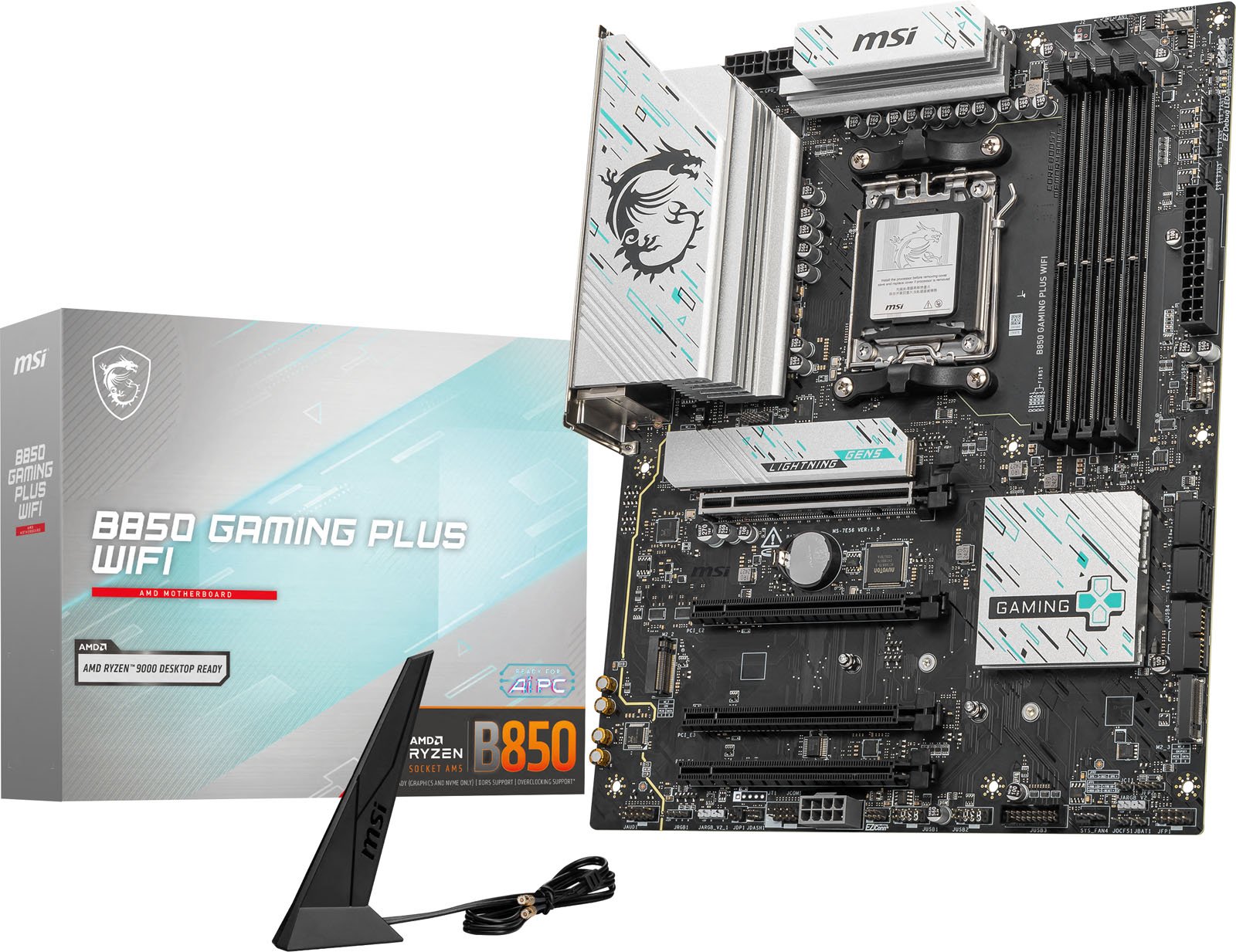 MSI B850 GAMING PLUS WIFI AMD Socket AM5 ATX Motherboard - CCL