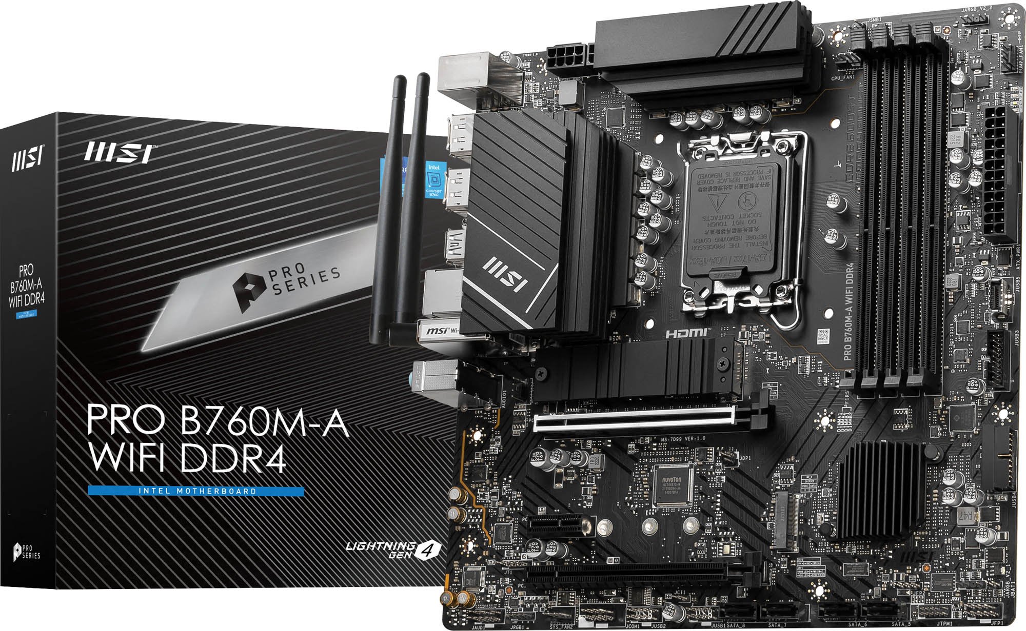 CPU MSI PRO B760M-A WIFI DDR4+i5-13600KF PRO B760M-A WIFI DDR4