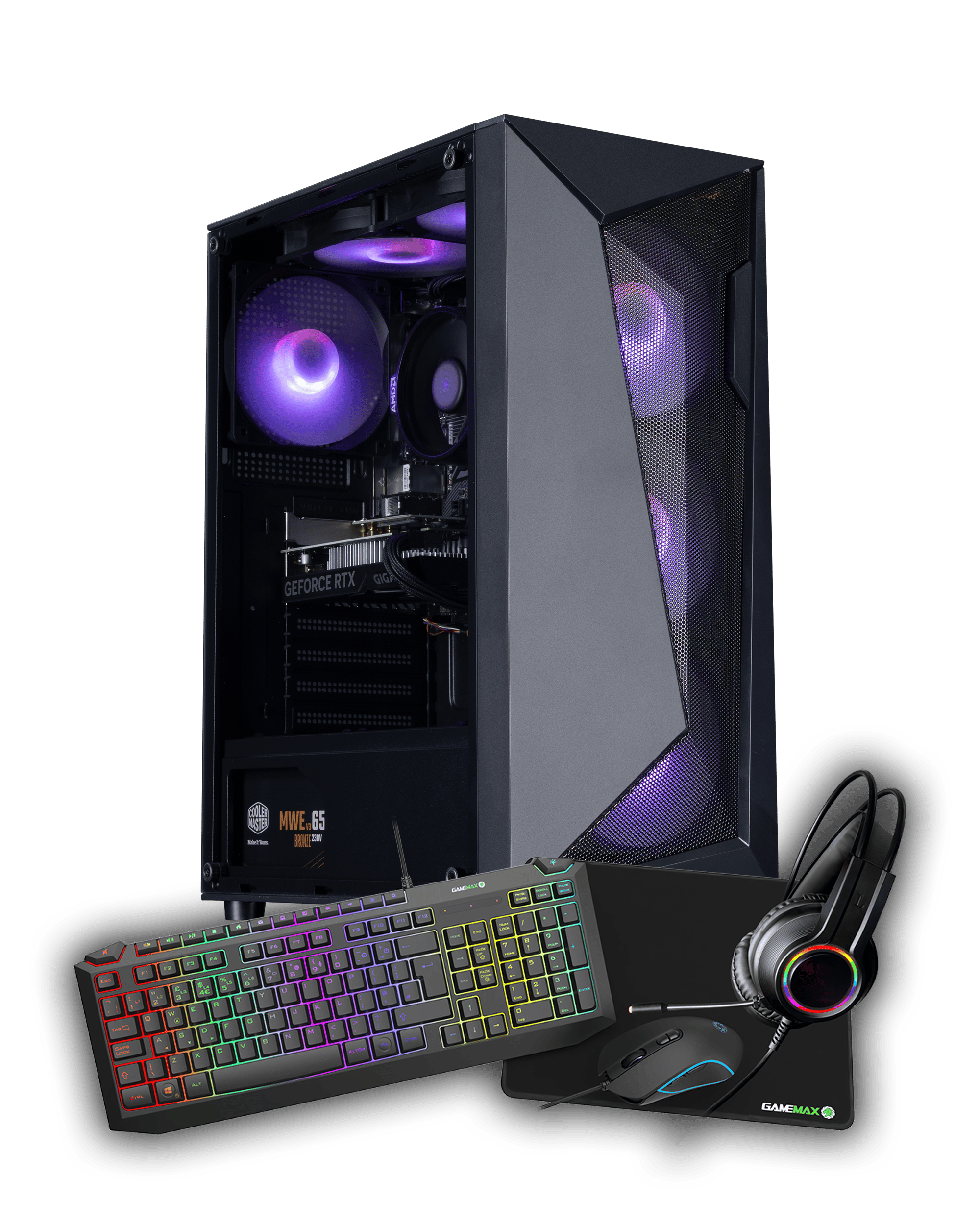Horizon Ryzen 5 RTX 4060 Pre-built Gaming PC with Gaming Peripheral ...