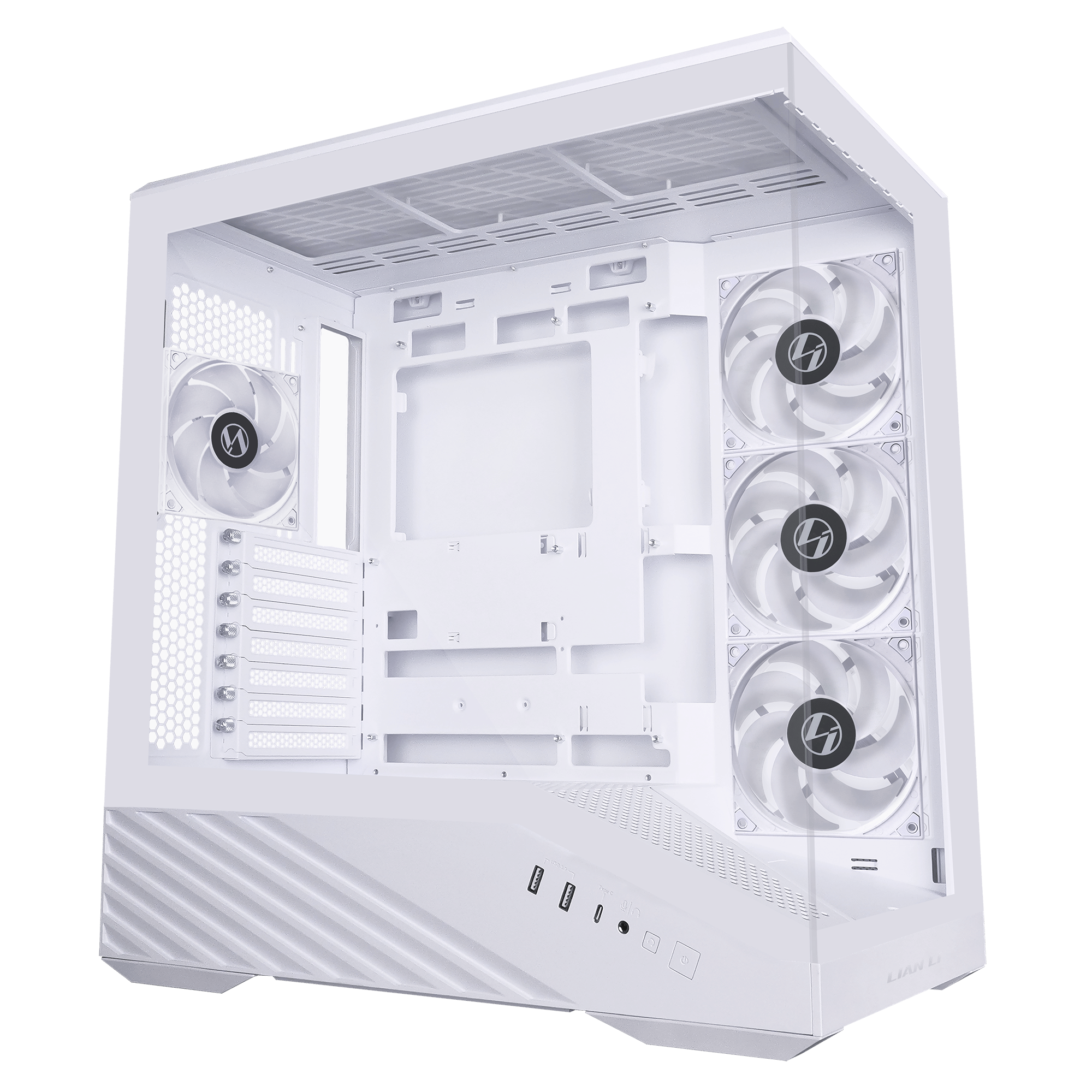 Lian Li Vector V100 RX Mid Tower ATX Gaming Case in White - CCL