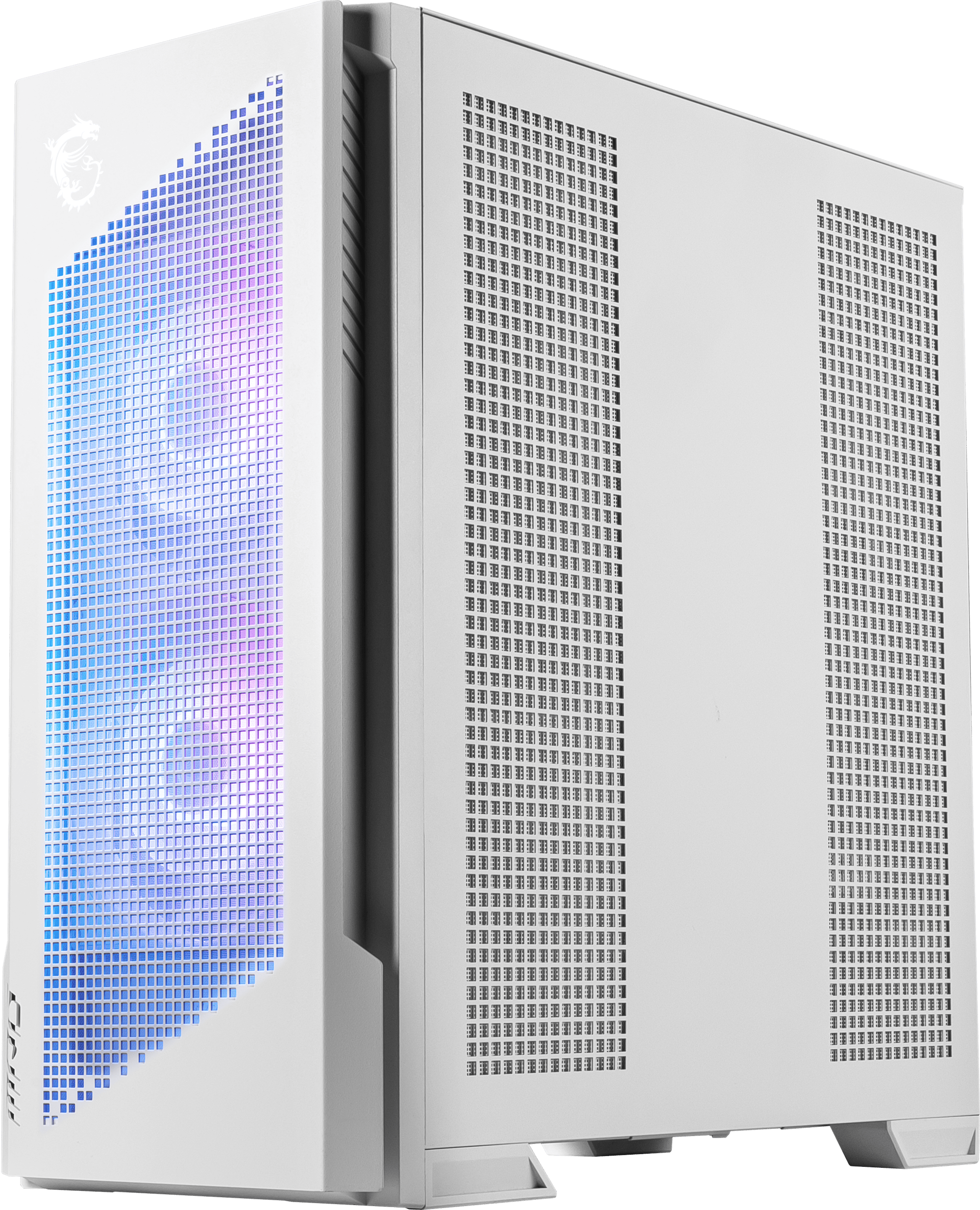 MSI MPG VELOX 300R AIRFLOW PZ WHITE E-ATX Mid Tower Gaming Case in