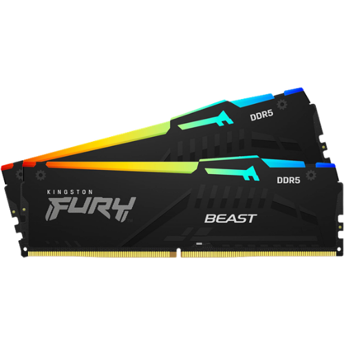 メモリー Kingston FURY Beast DDR5 16GB (2x8GB) Kingston FURY Beast 16GB (2x8GB) 5600MT/s DDR5 CL36 RGB Desktop