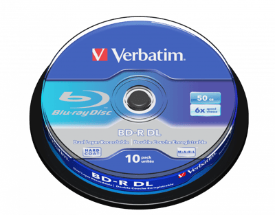 Verbatim MDISC 25GB BD-R Lifetime Archival Discs, 4x, 5 Pack