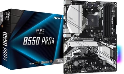 ASRock B550 PG Riptide Motherboard, ATX, AMD Socket AM4, B550