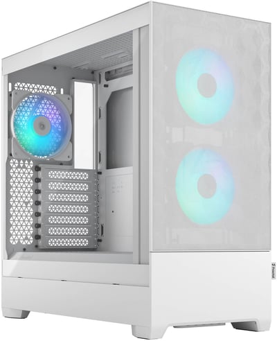 Fractal Design North TG Mid Tower ATX Case in White, Tempered