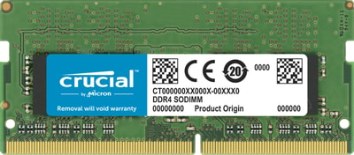 Crucial 16GB DDR4 Laptop Memory SO-DIMM, 1 x 16GB, PC4-25600