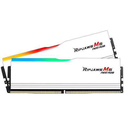 G.Skill Ripjaws M5 Neo RGB 32GB DDR5 Desktop Memory Kit in White