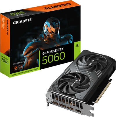 Gigabyte GeForce RTX 5060 WINDFORCE MAX OC 8GB Graphics Card - CCL