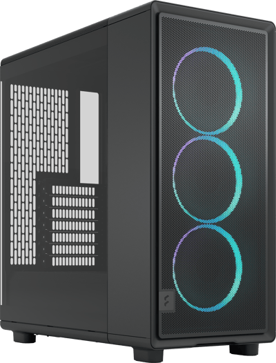 Fractal Design Epoch Wit RGB - Gaming PC Behuizing Met Mesh Front En Drie Momentum 12 RGB Ventilatoren