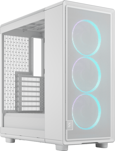Fractal Design North TG Mid Tower ATX Case in White, Tempered