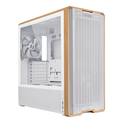 Lian Li LANCOOL 217 Mid Tower E-ATX Gaming Case in White - CCL