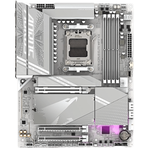 Gigabyte X870 AORUS ELITE WIFI7 ICE ATX Motherboard for AMD AM5 CPUs