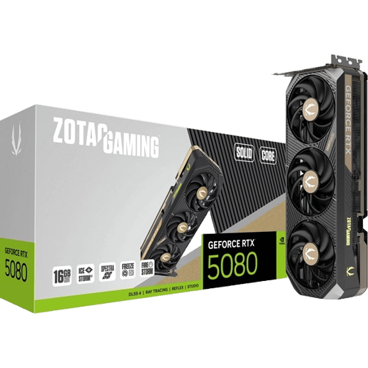 Zotac GeForce RTX 5080 SOLID CORE 16GB GDDR7 Graphics Card