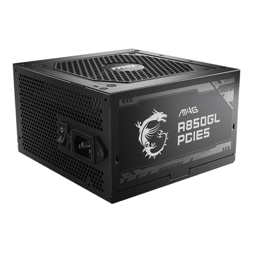 850W MSI MAG A850GL PCIE5 Modular 80 Plus Gold PSU