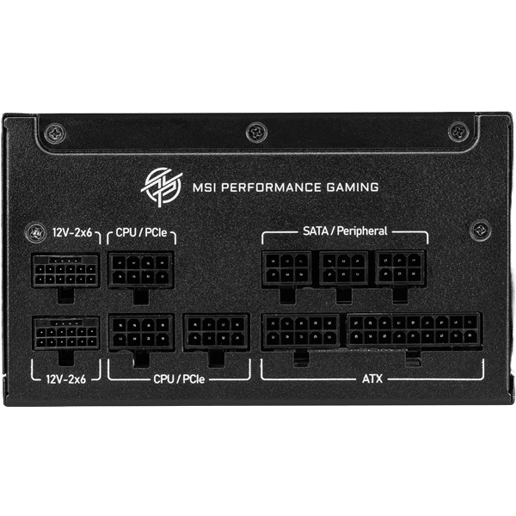 1250W MSI MPG A1250GS PCIE5 Modular 80 Plus Gold PSU