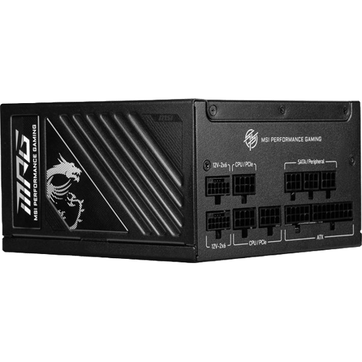 1250W MSI MPG A1250GS PCIE5 Modular 80 Plus Gold PSU