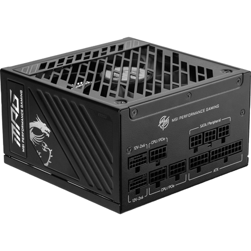 1250W MSI MPG A1250GS PCIE5 Modular 80 Plus Gold PSU