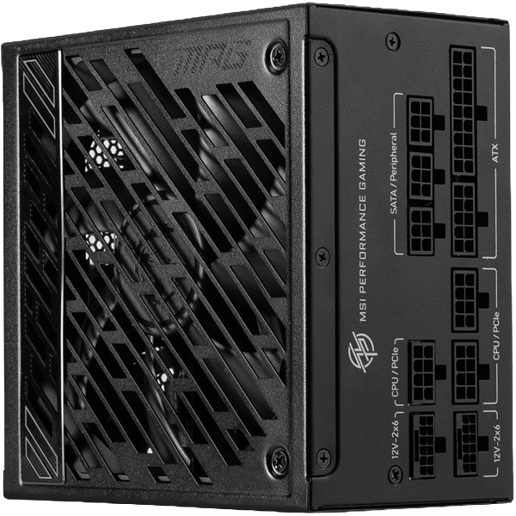 1250W MSI MPG A1250GS PCIE5 Modular 80 Plus Gold PSU