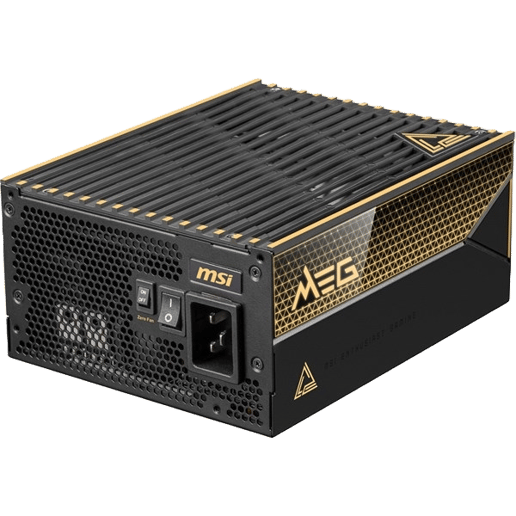 1600W MSI MEG Ai1600T PCIE5 Modular 80 Plus Titanium PSU