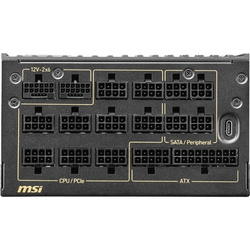 1600W MSI MEG Ai1600T PCIE5 Modular 80 Plus Titanium PSU