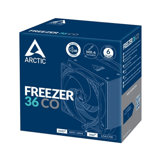 Arctic Freezer 36 CO Multi Compatible Tower CPU Cooler for Continuous Operation