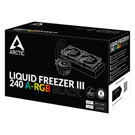 Arctic Liquid Freezer III 240 A-RGB Multi Compatible AiO 240mm Liquid CPU Cooler in Black